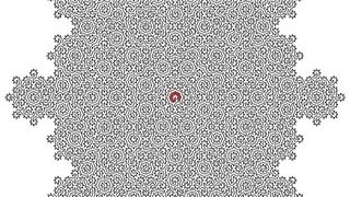 An image of the researchers' fractal maze.